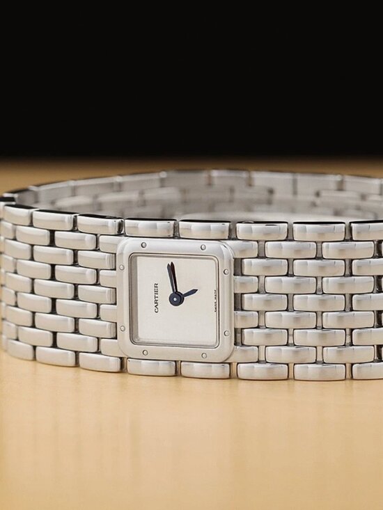 CARTIER WOMENS PANTHERE SILVER WATCH 21MM main image 8